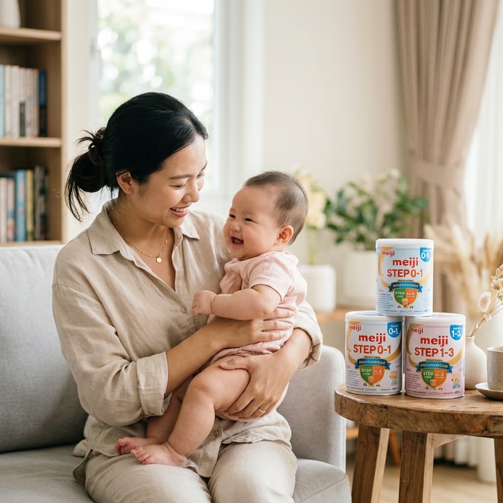 Huong dan chon sua Meiji theo do tuoi