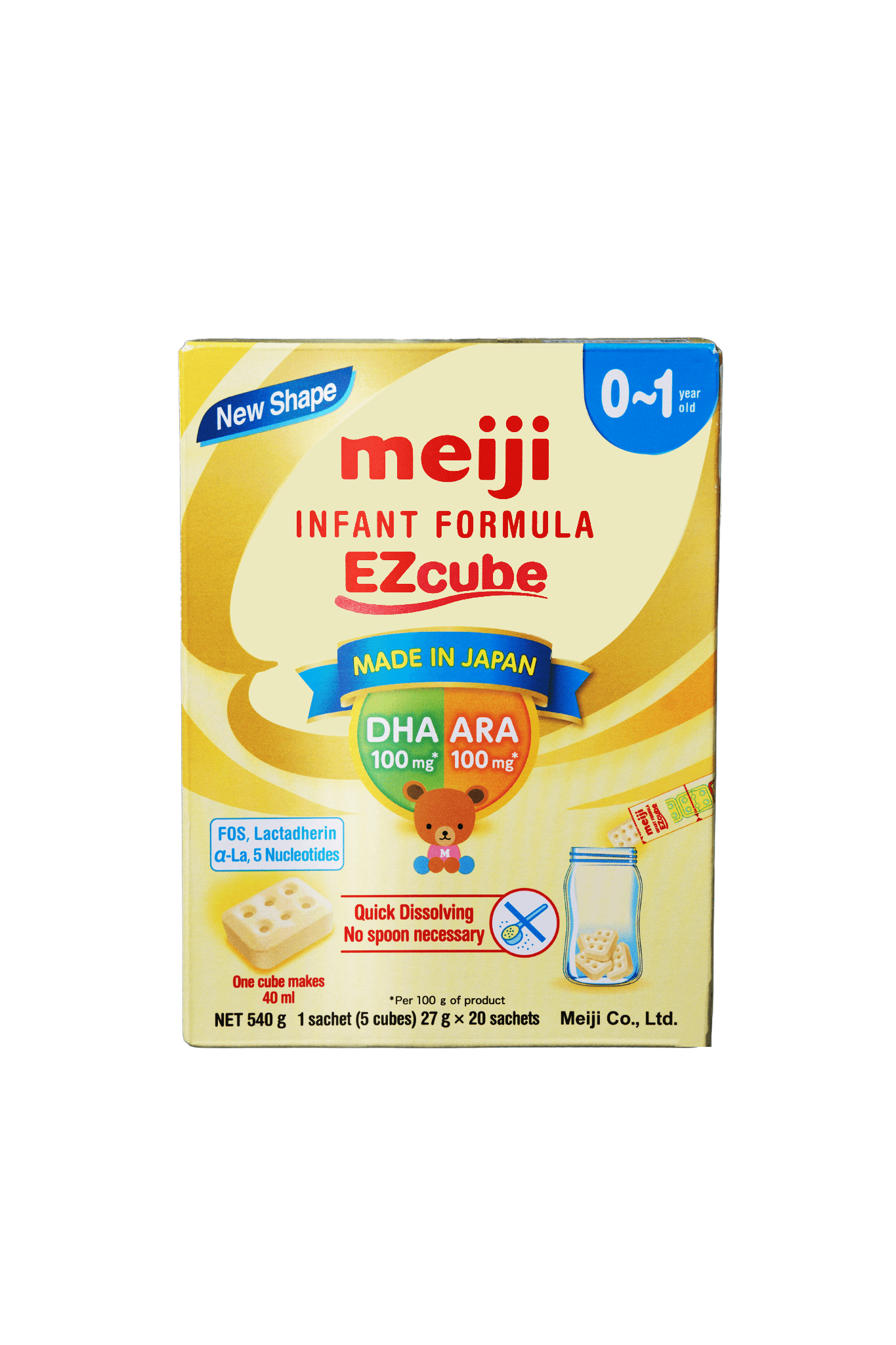 Meiji Infant Formula EZcube 0-1 tuổi